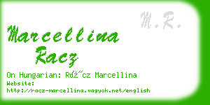 marcellina racz business card